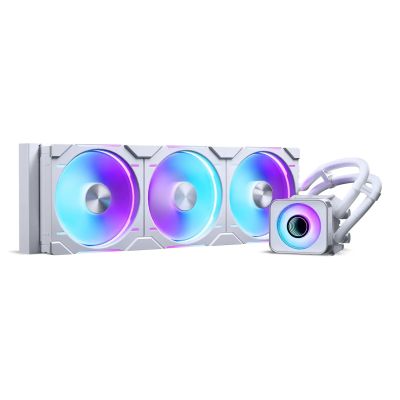 2. PHANTEKS Glacier One 420D30 X2 DRGB AiO Wasserkühlung – 420 mm, Weiß