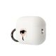 3. Karl Lagerfeld KLAP2RUNIKH AirPods Pro 2 Hülle weiß/weiß Silikon Karl Head 3D