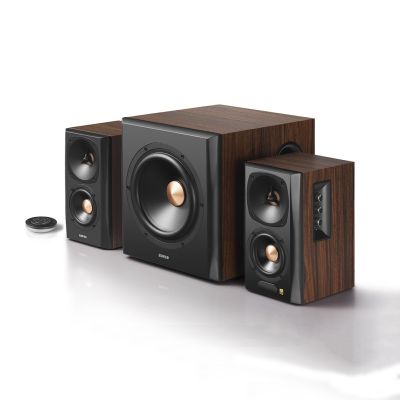 2. Edifier S360DB 150W PC-Lautsprecherset, Schwarz, Holz, 2.1-Kanal-Bluetooth