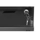 2. 19-Zoll-4HE-Wandnetzwerkschrank, SOHO 241 x 540 x 400 mm, Glastür, schwarz, unmontiert, 60 kg