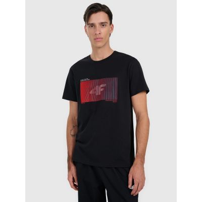 Herren-T-Shirt mit Aufdruck, regulär, Größe 4F 4FRAW25TTSHM3224-20S
