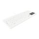 4. Active Key AK-C7412 Industrielle USB-Tastatur, britisches Englisch, weiß