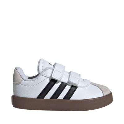 7. Adidas VL Court 3.0 Skateboardschuhe für Kinder, Weiß und Grau, ID9157