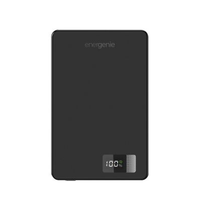 3. GEMBIRD Kabellose magnetische Powerbank 15W mit LCD-Display 10000 mAh, Schwarz