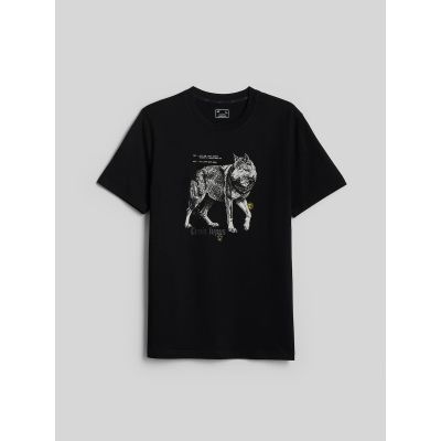5. Herren-T-Shirt mit Aufdruck, regulär, Größe 4F 4FKAW26TTSHM4500-20S
