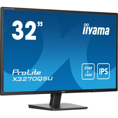16. iiyama ProLite X3270QSU-B1 Monitor 81,3 cm (32") 2560 x 1440 px Wide Quad HD LED Schwarz
