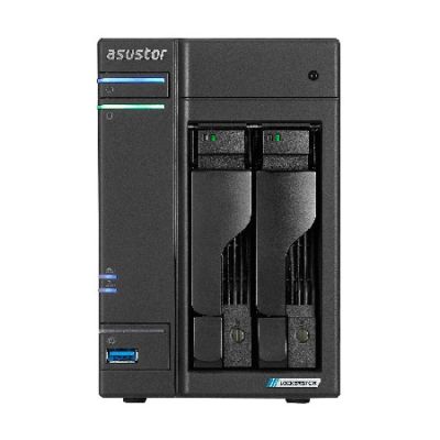 NAS Asustor AS6702T Lockerstor 2 Gen2; Tower; 2x (3,5" SATA-HDD/2,5"-SSD); Intel Celeron N5105; 4 GB DDR4 SODIMM (max. 16 GB), 2x 5 Gb, 4x M.2 2280 NVMe PCIe 3.0, 2x USB 3.2 Gen 2, 1x HDMI 2.0b