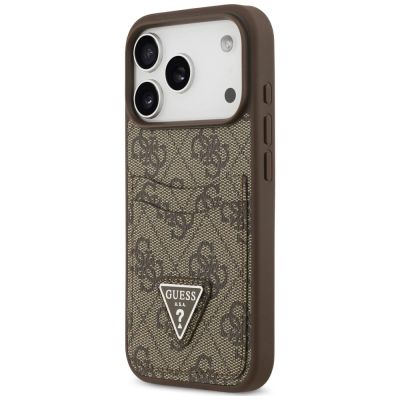 2. Guess 4G nauble Card Triange Hülle für iPhone 18 Pro / 17 Pro – braun