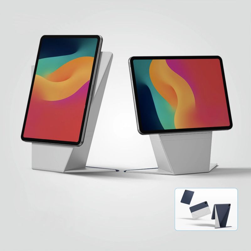 6. AmazingThing Matte Pro Mag Folio Hülle mit Ständer für iPad Air 13" M3/M4 (2025/2026) - Blau