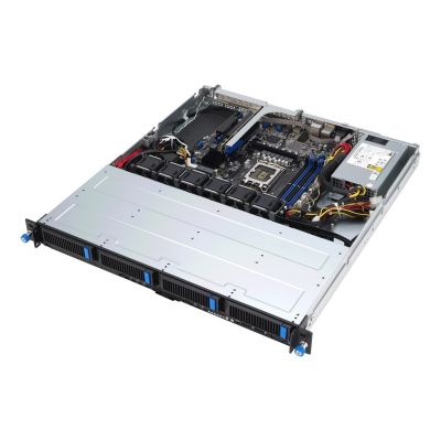 9. ASUS Rack 1U RS300-E12-PS4/350W Intel C262 LGA1700 95W 4xDDR5 4400/4000/3600 4x3,5"/2,5" 4xSATA/SAS/NVMe 2x Intel I210AT 1x Management-Port 350W 80 PLUS Gold