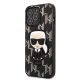 2. Karl Lagerfeld KLHCP13LPMNIKBK iPhone 13 Pro / 13 6.1" Hardcase schwarz/schwarz Monogram Ikonik Patch
