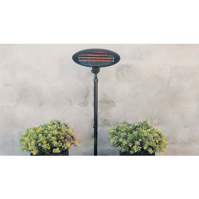 6. Sunred SMQ2000A Heizgerät für den Innen- und Außenbereich, Schwarz, 2000 W, Quarz-Elektroheizung