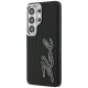 2. Karl Lagerfeld Schutzhülle mit genarbtem Logo aus Metallharz für Samsung Galaxy S26 Ultra – Schwarz