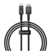 Baseus Unbreakable USB-auf-USB-C-Kabel 100 m 1 m (Schwarz)