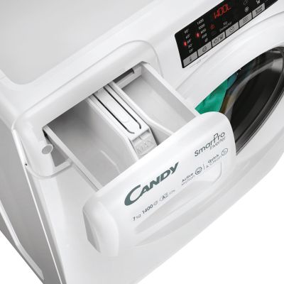 56. Candy Smart Pro Inverter CO 474TWM6/1-S Waschmaschine, Frontlader, 7 kg, 1400 U/min, Weiß