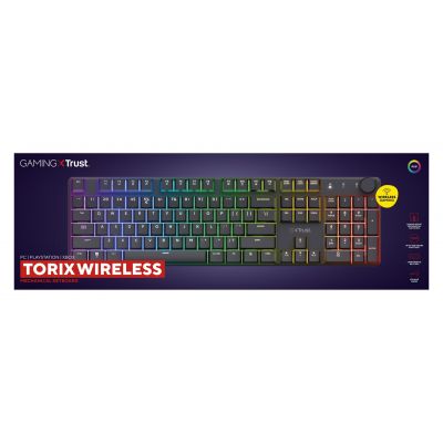 11. Trust GXT 868 TORIX WIRELESS US Gaming-Tastatur