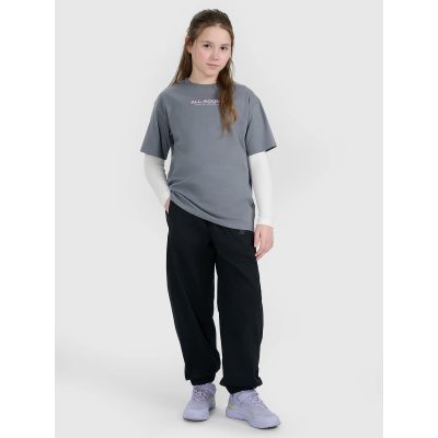 4. Oversized T-Shirt mit Aufdruck für Mädchen 4F 4FJWAW25TTSHF2387-23S