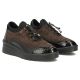 4. braune Keilschuhe aus Wildleder mit Krokodilprägung von Filippo (Modell DP8106)