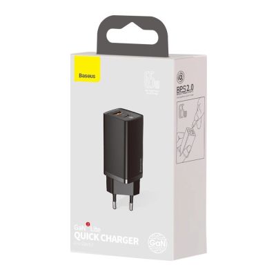 5. Baseus GaN2 Lite Fast 65W USB / USB Type C Quick Charge 3.0 Power Delivery (Galliumnitrid) Schwarz (CCGAN2L-B01)