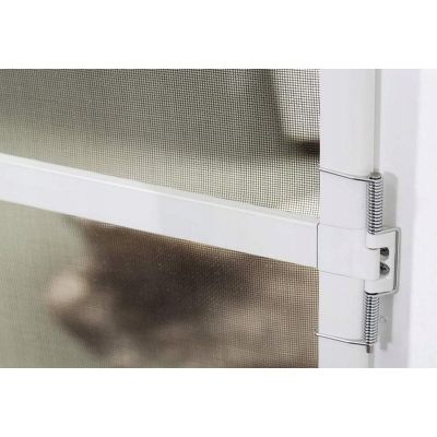 39. Aluminium-Tür-Moskitonetz 100 x 215 cm, Weiß, Basic Plus