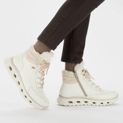 15. Rieker W RKR720 isolierte Sportstiefel, weiß