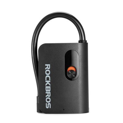 Rockbros L1 Mini-Akkupumpe, 70 psi Kompressor, 200 mm Schrader-Schlauchlänge – Schwarz