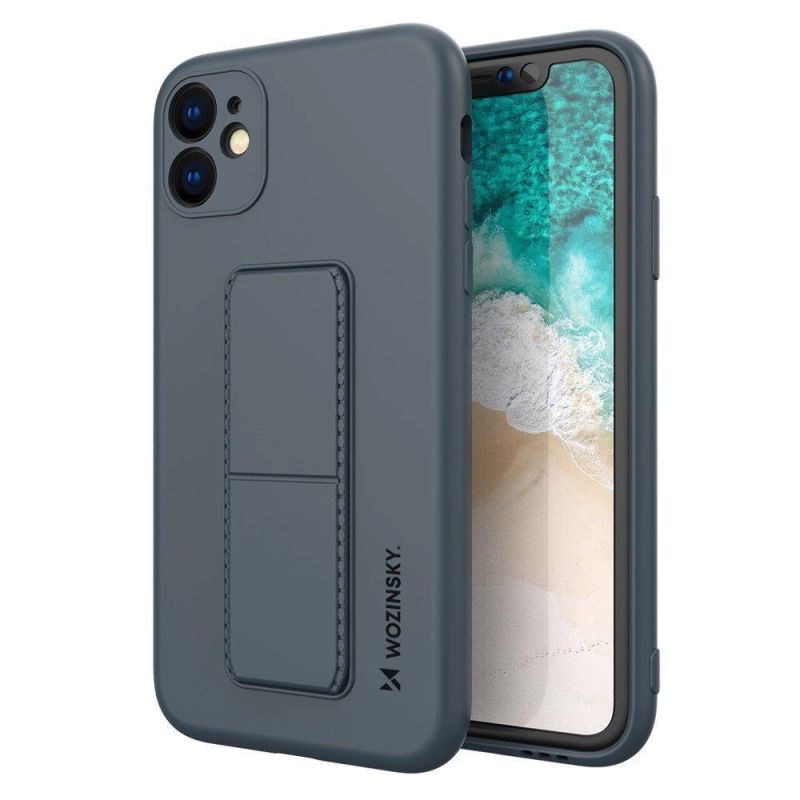 Wozinsky Kickstand Case Silikonhülle mit Ständer Samsung Galaxy A22 4G blau