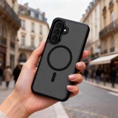 5. Tech-Protect Magmat MagSafe Hülle für Samsung Galaxy A57 5G - Halbtransparent