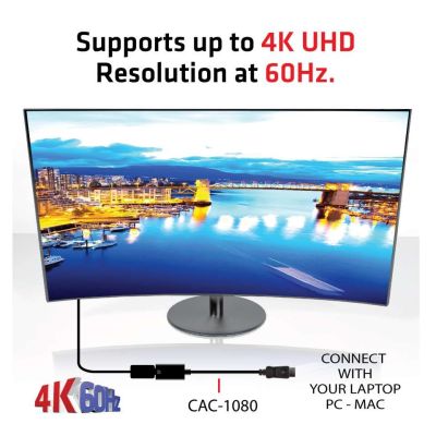 4. CLUB3D DisplayPort 1.4 zu HDMI 2.0b HDR Aktivadapter