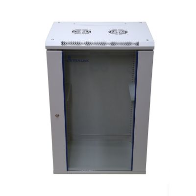 Extralink 15U 600x600 Grauer Wand-Rackschrank