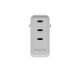 5. Mophie ROC GaN - Wandladegerät, 3x USB-C, 140W (weiß)
