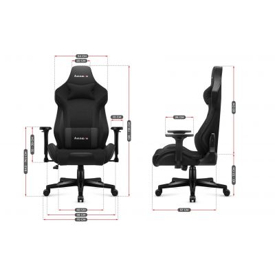 3. Huzaro Force 7.6 Schwarzer Gaming-Stuhl