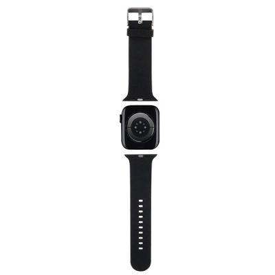 2. Karl Lagerfeld 3D-Gummi-Choupette-Kopfband für Apple Watch 42/44/45/49 mm – Schwarz