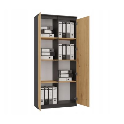 3. RS-80 HEMN BÜROREGAL-SET ANTHRAZIT/ARTISAN