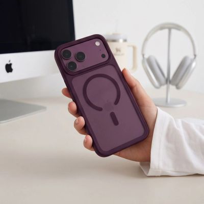 9. Tech-Protect Magmat Magsafe CC Hülle für iPhone 18 Pro Max / 17 Pro Max – Burgunderrot Matt