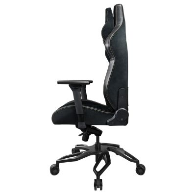 5. COUGAR CGR-T2F-GLB Universeller Gaming-Stuhl mit gepolsterter, bezogener Sitzfläche, Schwarz