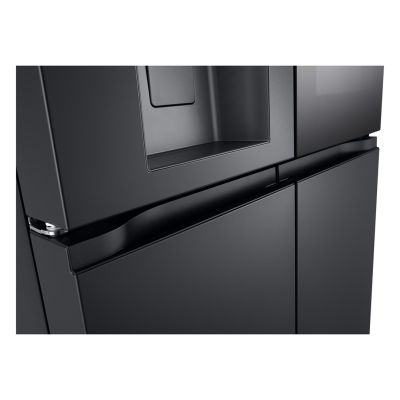 6. LG GMG960EVJE Side-by-Side-Kühlschrank mit mehreren Türen, 179 cm, Essence Black Steel, Mattschwarz, Total NoFrost, Wasserzulauf