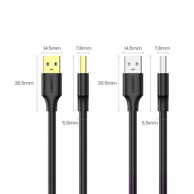 16. Ugreen US128 90576 USB-A 3.0 / USB-A 3.0 5Gb/s Kabel 3m – Schwarz