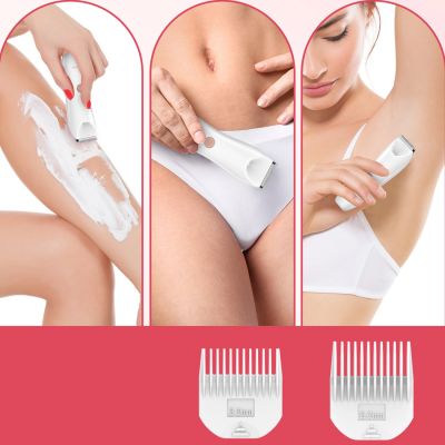 6. MAXGROOM M-9082 2-in-1 Damen-Körper- und Gesichtshaartrimmer – Weiß