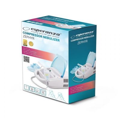 3. Esperanza ZEPHYR ECN002 Kompressorinhalator (weiß, blau)