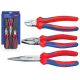 2. KNIPEX 00 20 11 Zangensatz für Werkstatt- und Servicearbeiten 3-teilig.