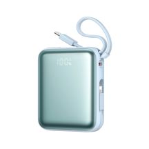 Joyroom JR-PBF27 22,5 W 10000 mAh Powerbank mit zwei integrierten Kabeln - Blau