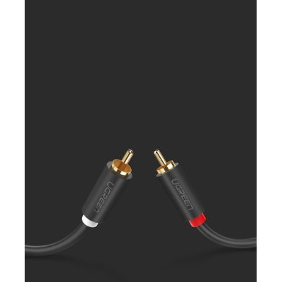 19. Ugreen AV104 10518 Audiokabel 2RCA (männlich) / 2RCA (männlich) 2 m – grau