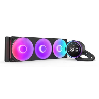 8. NZXT Kraken Elite 360 RGB Prozessor All-in-One Flüssigkeitskühler 12cm Schwarz 1 Stück.