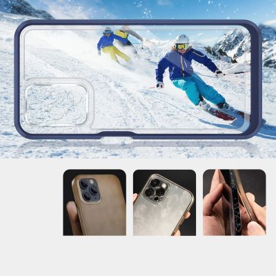 3. Klare 3in1 Hülle für Xiaomi Redmi 10 Frame Gel Cover Blau