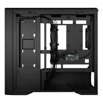 6. Lian Li Vector V150 INF mATX Gehäuse, gehärtetes Glas – schwarz