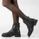 6. Schwarze Damen-Ankle-Boots aus Leder, Filippo DBT8018