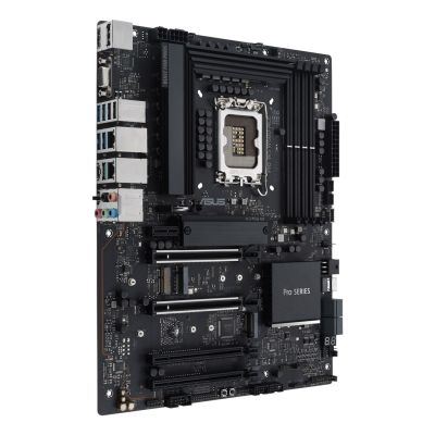 4. ASUS Pro WS W680-ACE W680 (LGA 1700) ATX-Mainboard, 2x PCIe 5.0, 3x PCIe 4.0, 3x PCIe 4.0 M.2-Steckplätze, 2x USB 3.2 Gen 2, 4x USB 3.2 Gen 1, 2x USB 2.0, 2x 2,5-Gb-Ethernet, 1x SlimSAS, 4x SATA, HDMI, DisplayPort und VGA