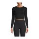 6. CASALL Crop Langarm T-Shirt schwarz