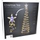 5. Dekorativer Weihnachtsbaum mit 756 LEDs und Wasserfalleffekt, 210 cm, Schwarz